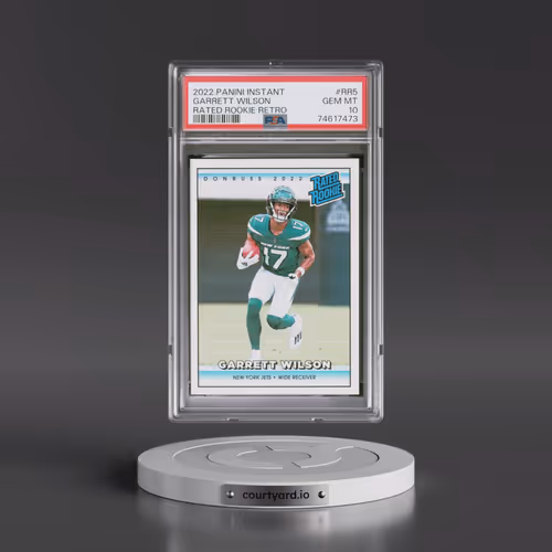 2022 Panini Instant Rated Rookie Retro #RR5 Garrett Wilson (PSA 10 GEM MINT)