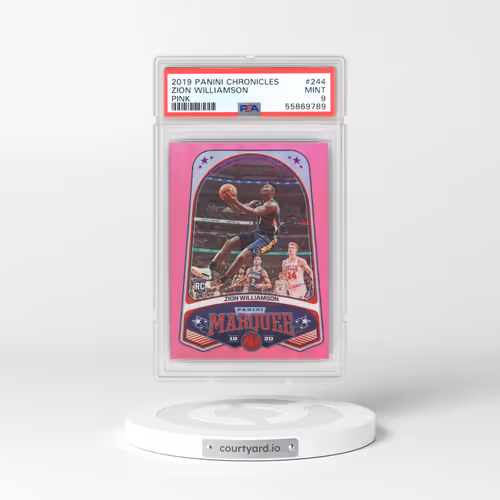 2019 Panini Chronicles #244 Zion Williamson - Pink (PSA 9 MINT)