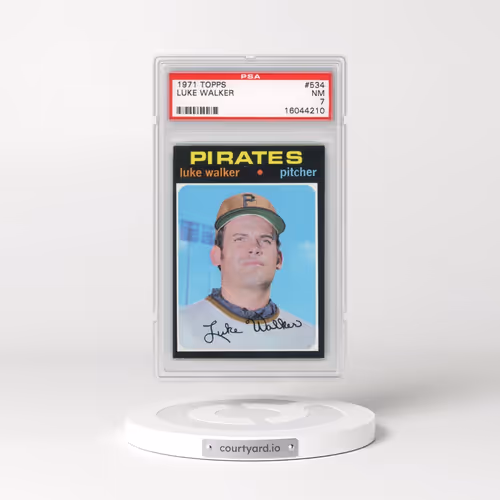 1971 Topps #534 Luke Walker (PSA 7 NM)