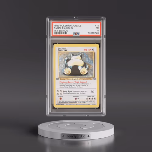 1999 Pokémon Jungle #11 Snorlax - 1st Edition Holo (PSA 5 EX)