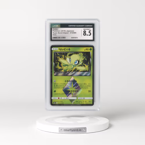 2018 Super-Burst Impact #015/095 Celebi ◇ - Holo (CGC 8.5 NM-MT+)