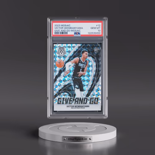2023 Panini Mosaic Give and Go #12 Victor Wembanyama - Mosaic (PSA 10 GEM MINT)