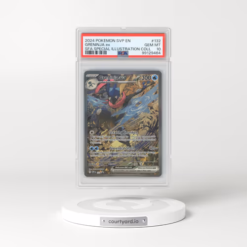 2024 Pokémon Svp EN-SV Black Star Promo #132 Greninja EX - Holo Shrouded Fable Special Illustration Collection (PSA 10 GEM MINT)