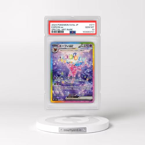 2024 Pokémon Sv8a-Terastal Fest EX #211 Espeon EX - Holo Special Art Rare (PSA 10 GEM MINT)