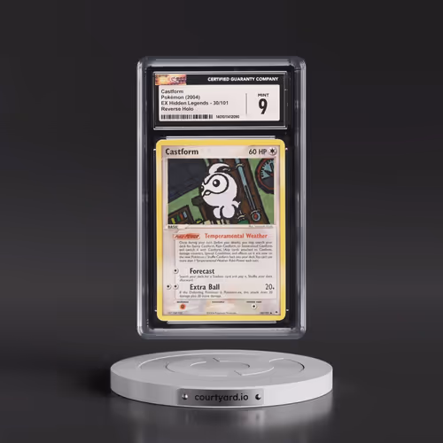 2004 EX Hidden Legends #30/101 Castform - Reverse Holo (CGC 9 MINT)