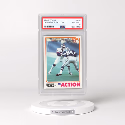 1982 Topps #435 Lawrence Taylor (PSA 8 NM-MT)