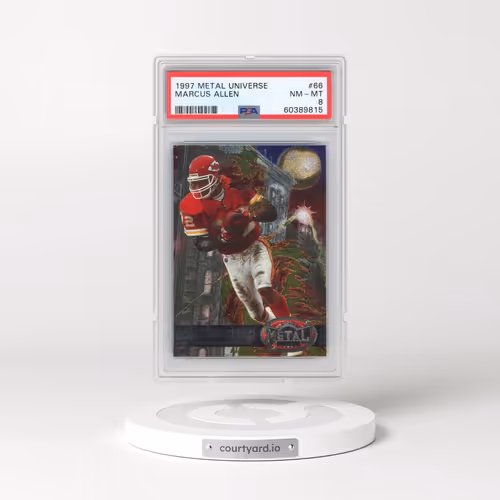 1997 Metal Universe #66 Marcus Allen (PSA 8 NM-MT)