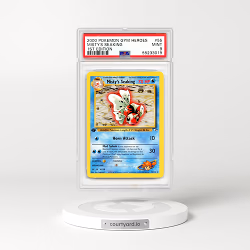 2000 Gym Heroes #55 Misty's Seaking - 1st Edition (PSA 9 MINT)