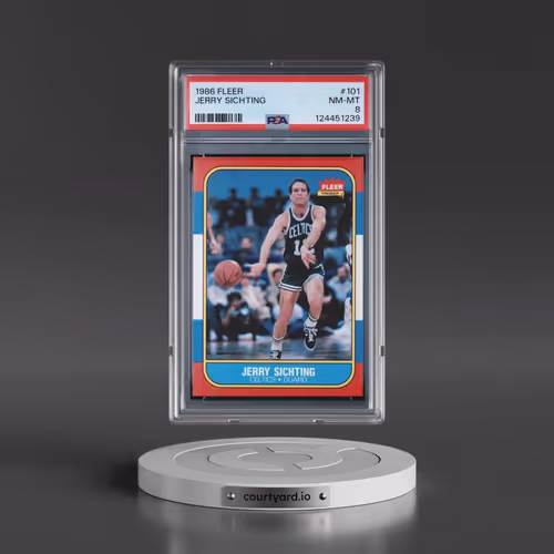 1986 Fleer #101 Jerry Sichting (PSA 8 NM-MT)