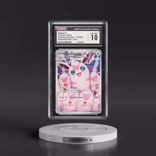 2025 Phantasmal Flames - PFL EN #105/094 Wigglytuff - Illustration Rare Holo (CGC 10 GEM MINT)