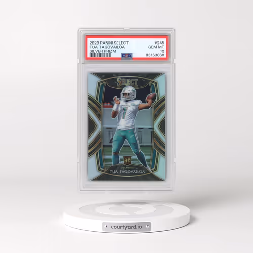 2020 Panini Select #245 Tua Tagovailoa - Silver Prizm (PSA 10 GEM MINT)