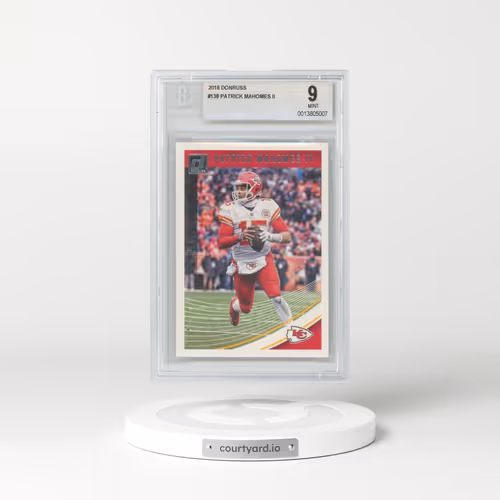 2018 Panini Donruss #138 Patrick Mahomes II (BGS 9 MINT)