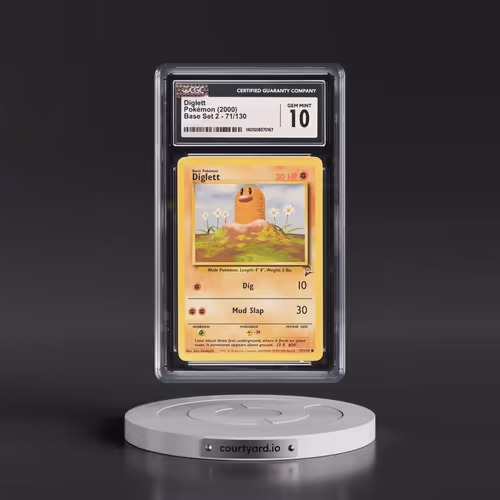 2000 Base Set 2 #71/130 Diglett (CGC 10 GEM MINT)