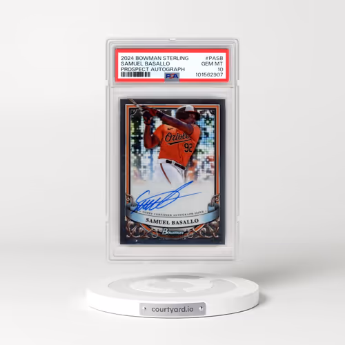 2024 Bowman Sterling Prospect Autographs #PASB Samuel Basallo (PSA 10 GEM MINT)