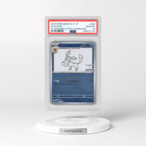 2023 Pokémon SV-P Promo #069 Glaceon - YU Nagaba X Pokemon Card Game Campaign (PSA 10 GEM MINT)