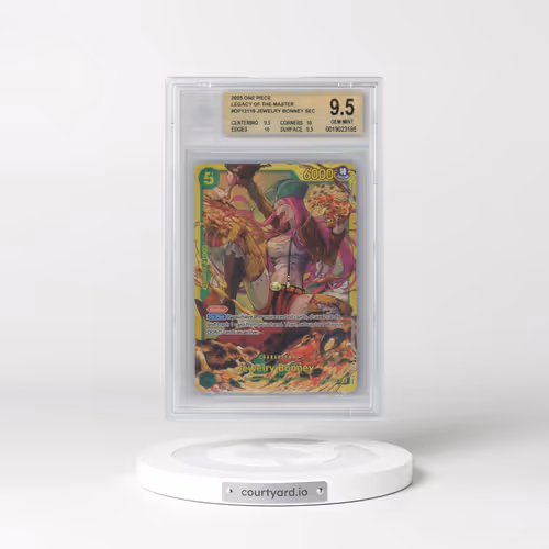 2025 One Piece Card Game Legacy of the Master #OP12118 Jewelry Bonney SEC (BGS 9.5 GEM MINT)