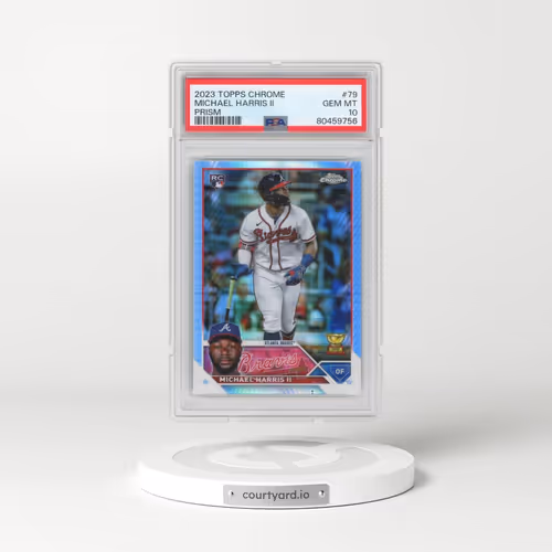 2023 Topps Chrome #79 Michael Harris II - Prism Refractor (PSA 10 GEM MINT)