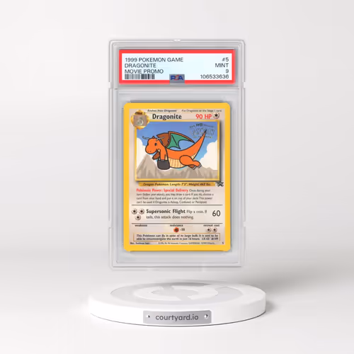 1999 Pokémon Game Movie #5 Dragonite - Movie Promo (PSA 9 MINT)