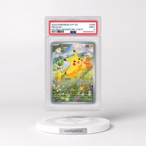 2024 Pokémon Svp EN-SV Black Star Promo #088 Pikachu - Paldea Adventure Chest (PSA 9 MINT)