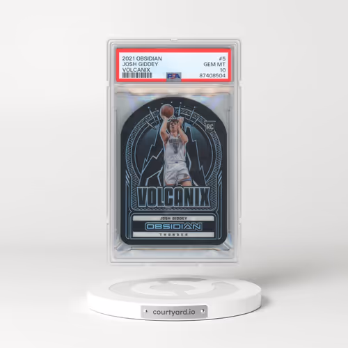 2021 Panini Obsidian Volcanix #5 Josh Giddey (PSA 10 GEM MINT)