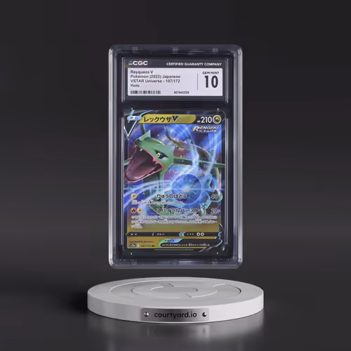 2022 VSTAR Universe #107/172 Rayquaza V - Holo (CGC 10 GEM MINT)