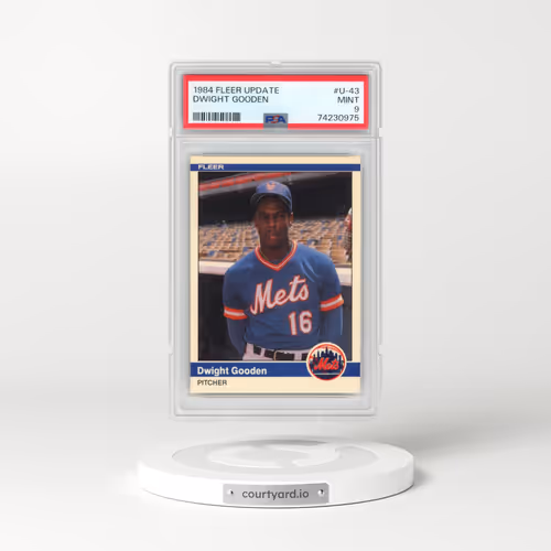 1984 Fleer Update #U-43 Dwight Gooden (PSA 9 MINT)