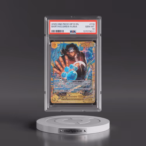 2025 One Piece OP12-Legacy of the Master #119 Bartholomew Kuma (PSA 10 GEM MINT)