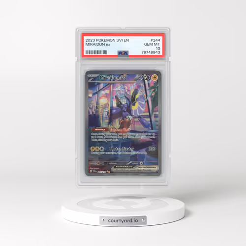 2023 Pokémon Svi EN-Scarlet & Violet #244 Miraidon EX - Holo Special Illustration Rare (PSA 10 GEM MINT)