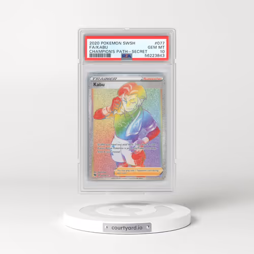 2020 Pokémon Sword & Shield Champion's Path #077 Kabu - Full Art Secret (PSA 10 GEM MINT)