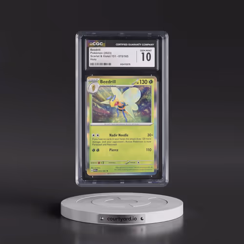 2023 Scarlet & Violet 151 - MEW EN #015/165 Beedrill - Holo (CGC 10 GEM MINT)