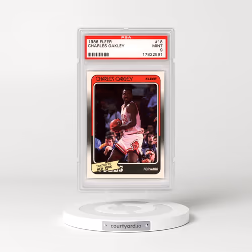 1988 Fleer #18 Charles Oakley (PSA 9 MINT)