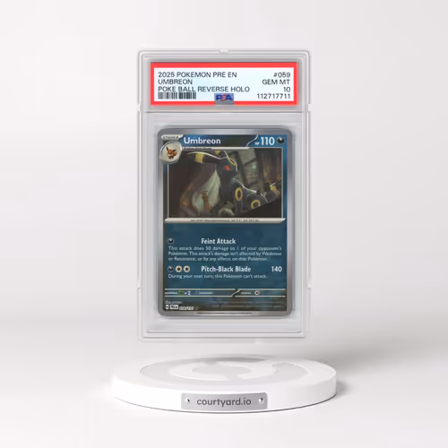 2025 Pokémon Pre EN-Prismatic Evolutions #059 Umbreon - Reverse Holo Poke Ball (PSA 10 GEM MINT)