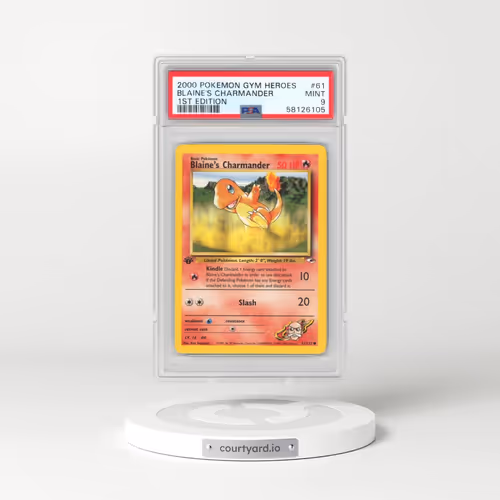 2000 Pokémon Gym Heroes #61 Blaine's Charmander - 1st Edition (PSA 9 MINT)