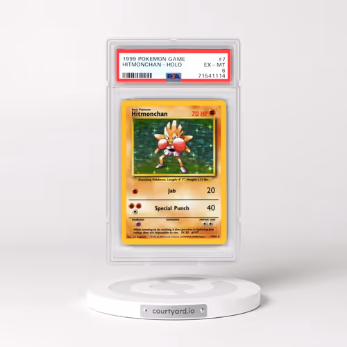 1999 Pokémon Game #7 Hitmonchan - Holo (PSA 6 EX-MT)