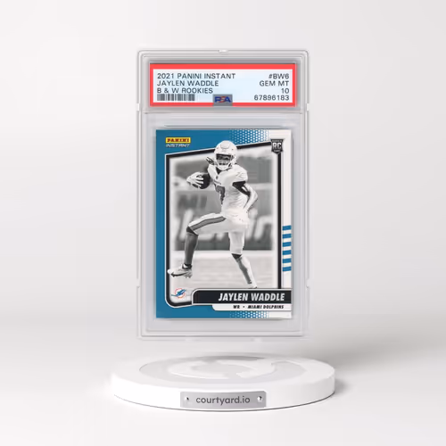 2021 Panini Instant Black & White Rookies #BW6 Jaylen Waddle (PSA 10 GEM MINT)
