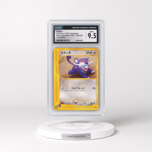 2001 Base Expansion Pack #026/128 Rattata - 1st Edition (CGC 9.5 MINT+)