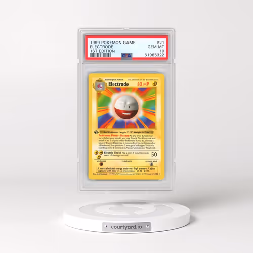 1999 Pokémon Game #21 Electrode - 1st Edition (PSA 10 GEM MINT)