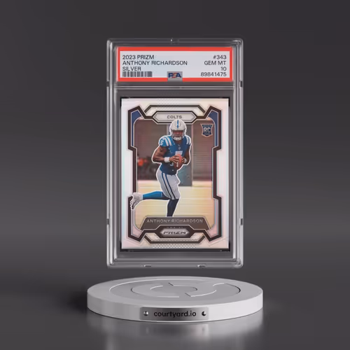 2023 Panini Prizm #343 Anthony Richardson - Silver Prizm (PSA 10 GEM MINT)