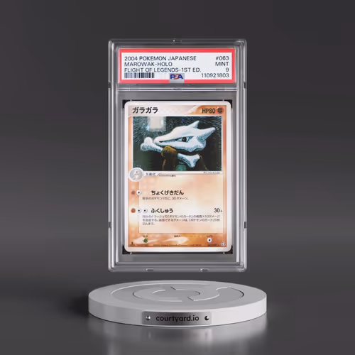 2004 Pokémon Flight of Legends #063 Marowak - 1st Edition Holo (PSA 9 MINT)
