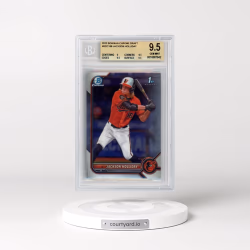 2022 Bowman Draft #BDC168 Jackson Holliday - Chrome (BGS 9.5 GEM MINT)