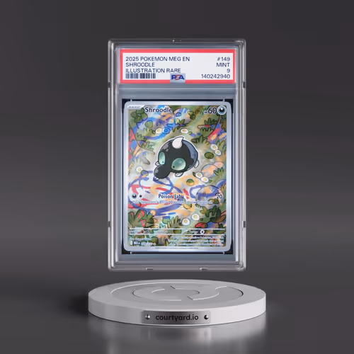 2025 Pokémon Meg EN-Mega Evolution #149 Shroodle - Illustration Rare (PSA 9 MINT)
