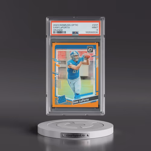 2023 Panini Donruss Optic #237 Sam LaPorta - Orange (PSA 9 MINT)