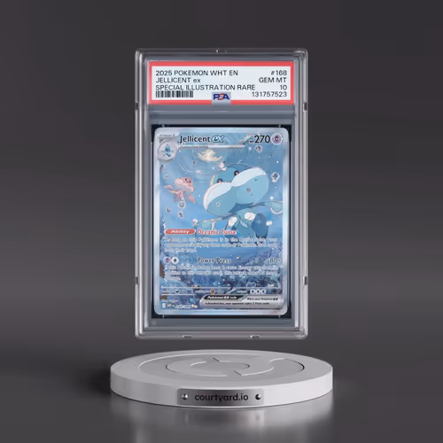 2025 Pokémon Wht EN-White Flare #168 Jellicent EX - Holo Special Illustration Rare (PSA 10 GEM MINT)