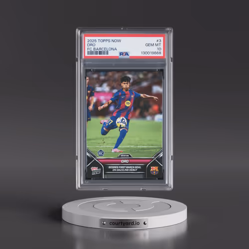 2025-2026 Topps Now FC Barcelona #3 Dro (PSA 10 GEM MINT)