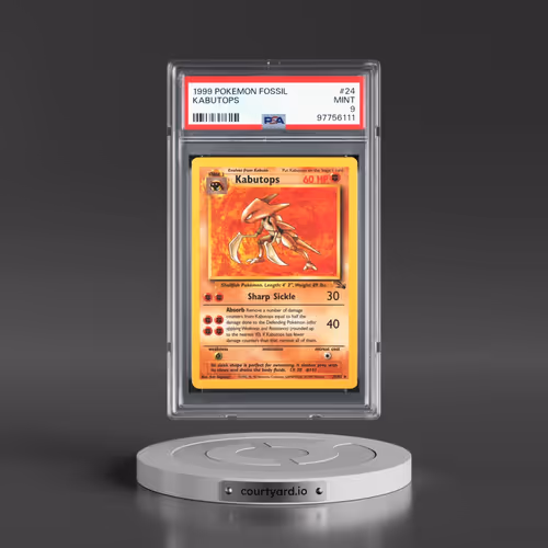 1999 Pokémon Fossil #24 Kabutops (PSA 9 MINT)