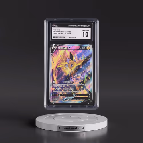 2021 Pokémon Sword & Shield Eevee Heroes #079 Jolteon V - Holo Full Art (CGC 10 GEM MINT)