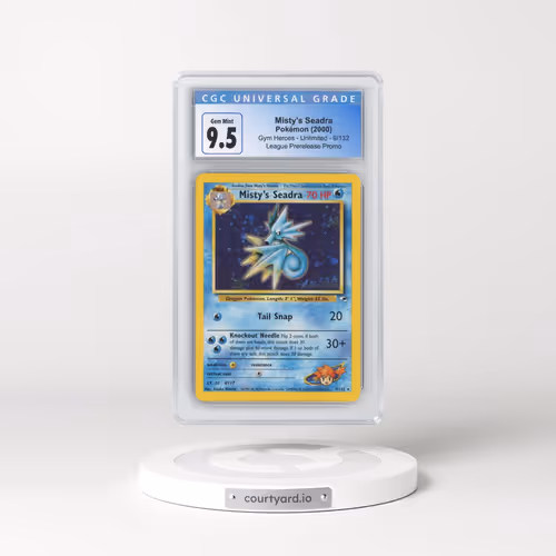 2000 Gym Heroes #9/132 Misty's Seadra - League Prerelease Promo (Holo) (CGC 10 GEM MINT)