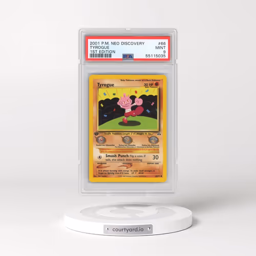 2001 Pokémon Neo Discovery #66 Tyrogue - 1st Edition (PSA 9 MINT)