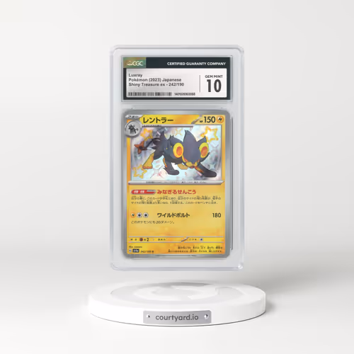 2023 Japanese Shiny Treasure ex #242 Luxray (CGC 10 GEM MINT)