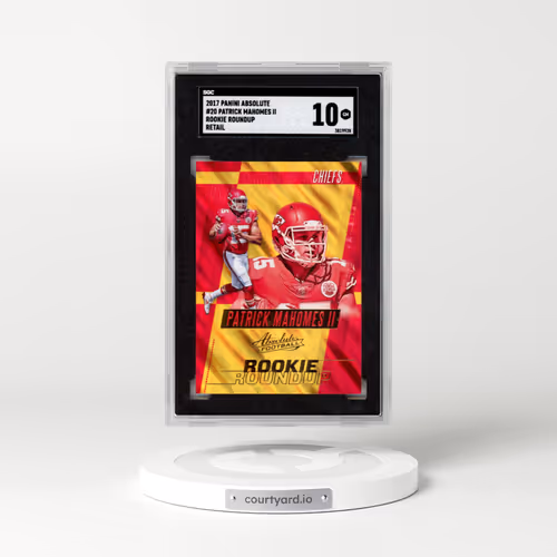 2017 Panini Absolute #20 Patrick Mahomes II - Rookie Roundup Retail (SGC 10 GEM MINT)